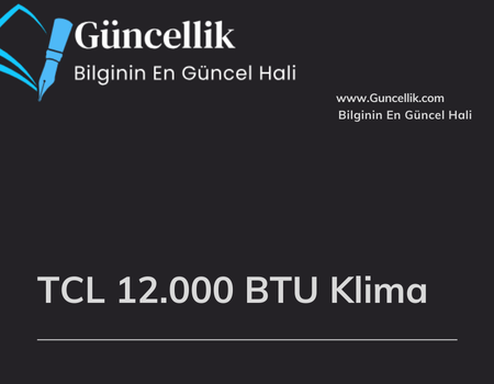 TCL 12.000 BTU Klima